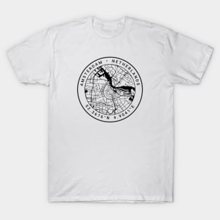 Amsterdam Map T-Shirt